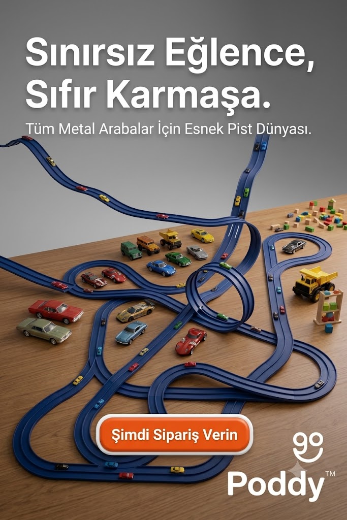 Poddy™ Yaratıcı Esnek Yarış Pisti | Sınırsız Eğlence, Kolay Depolama